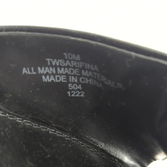 TOMMY HILFIGER Knot Block Sandals Black Size 10 - Picture 12 of 12